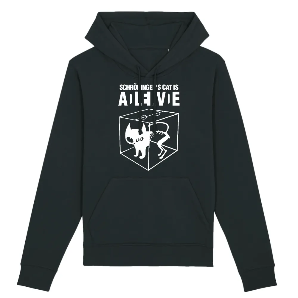 Science Cat Graphic Pullover Hoodie