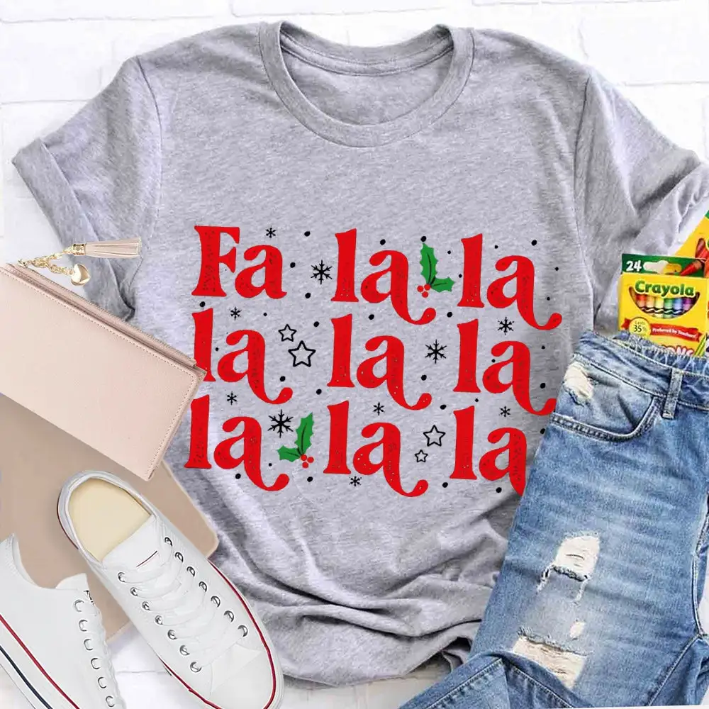 Musical Notes And Snowflakes Christmas Music T-Shirt