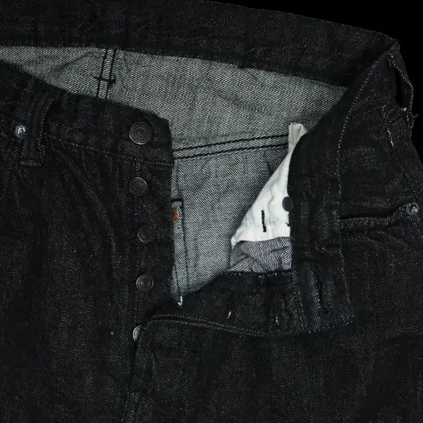 Structured Wide Straight Denim Jeans