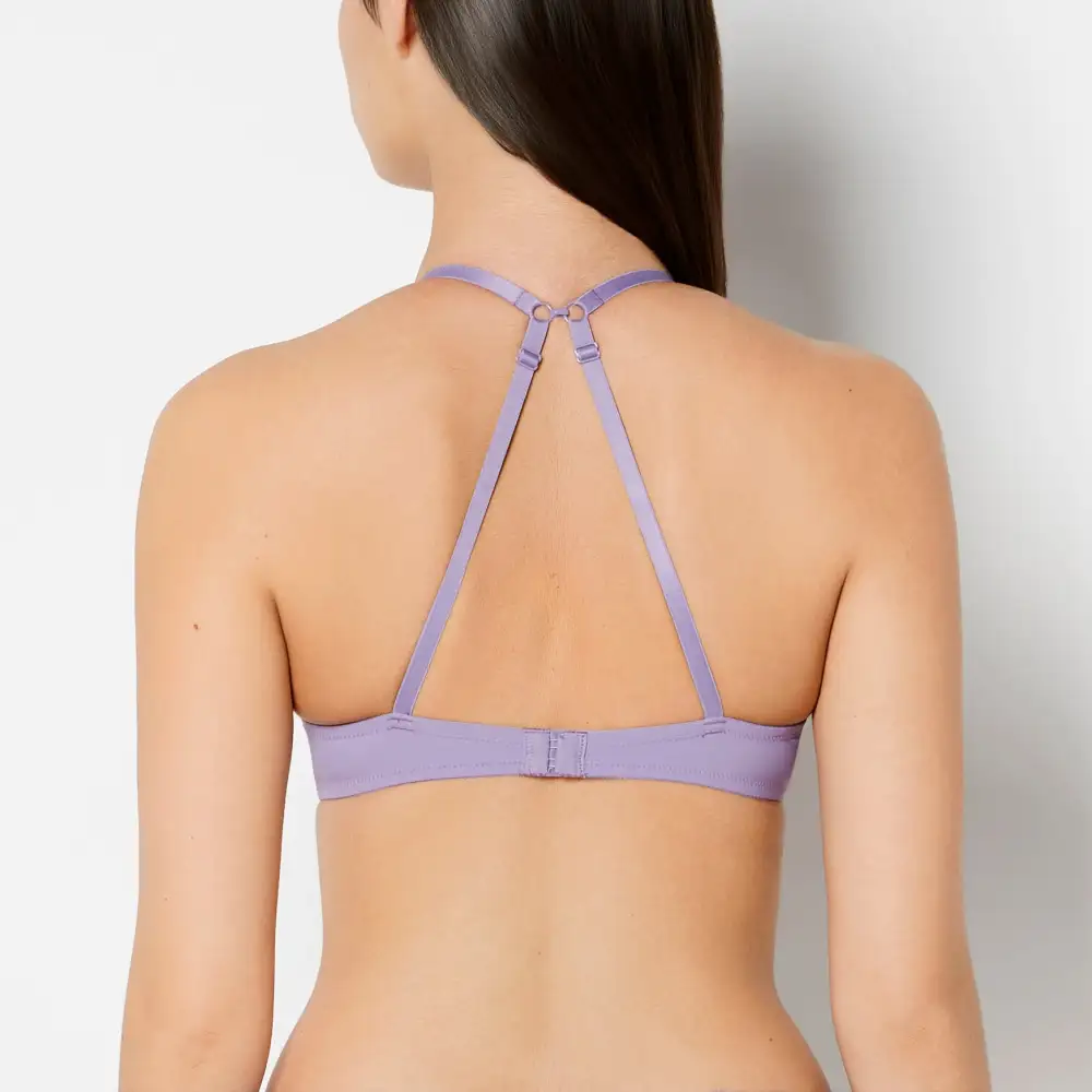 Delicate Push Up Plunge Bra With Charmed Lace