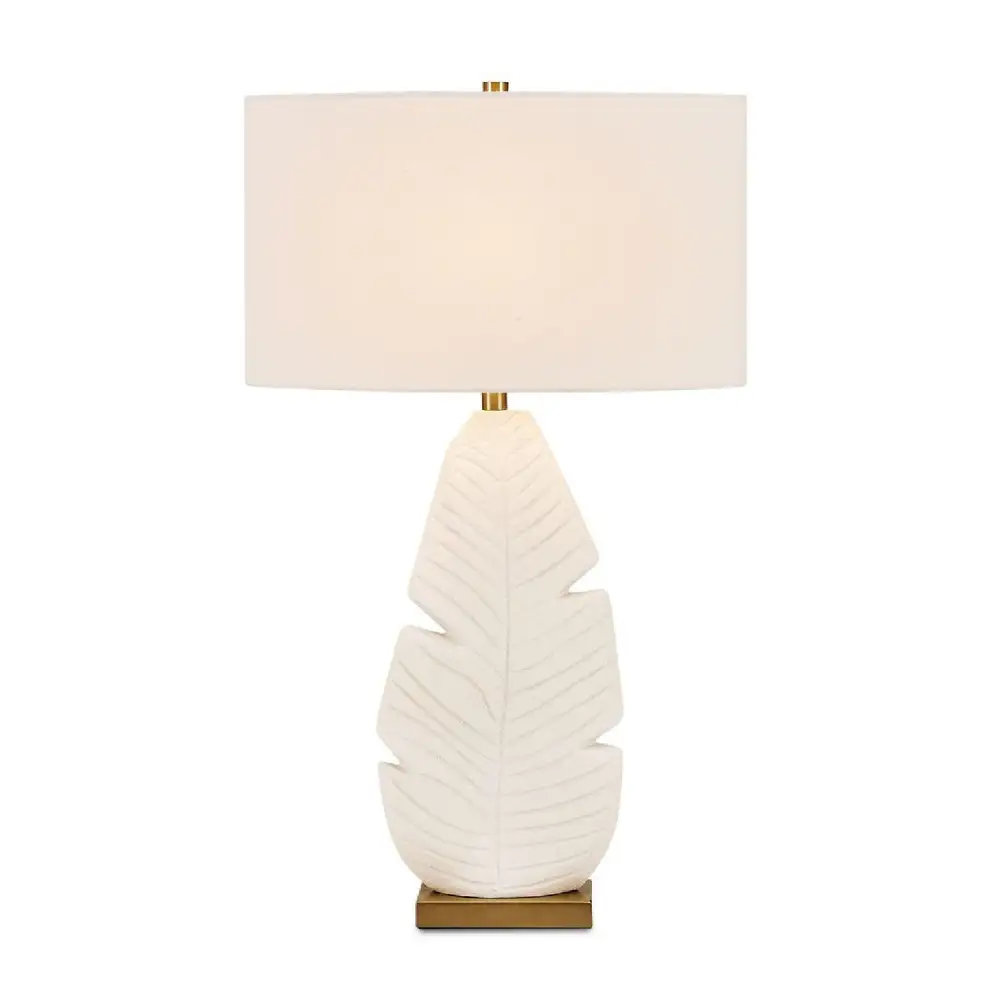 Textured Ceramic Metal Brass Table Lamp