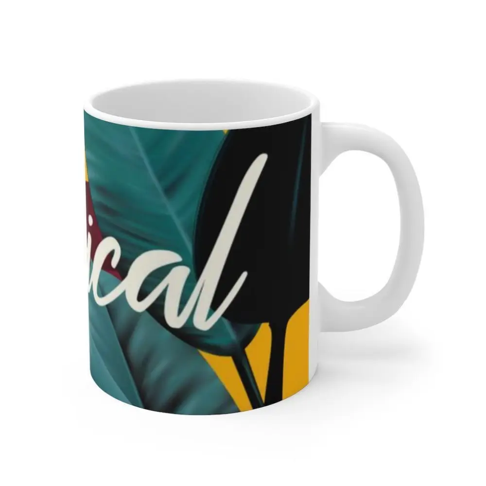 Porcelain Tropical Drinkware Set