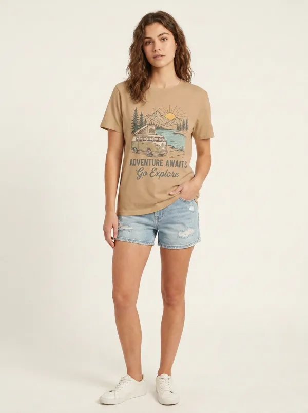 Camping Adventure Mountain Van T-Shirt