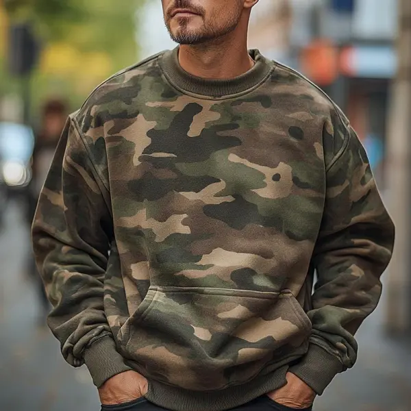 Textured Easy Camo Sweatshirt