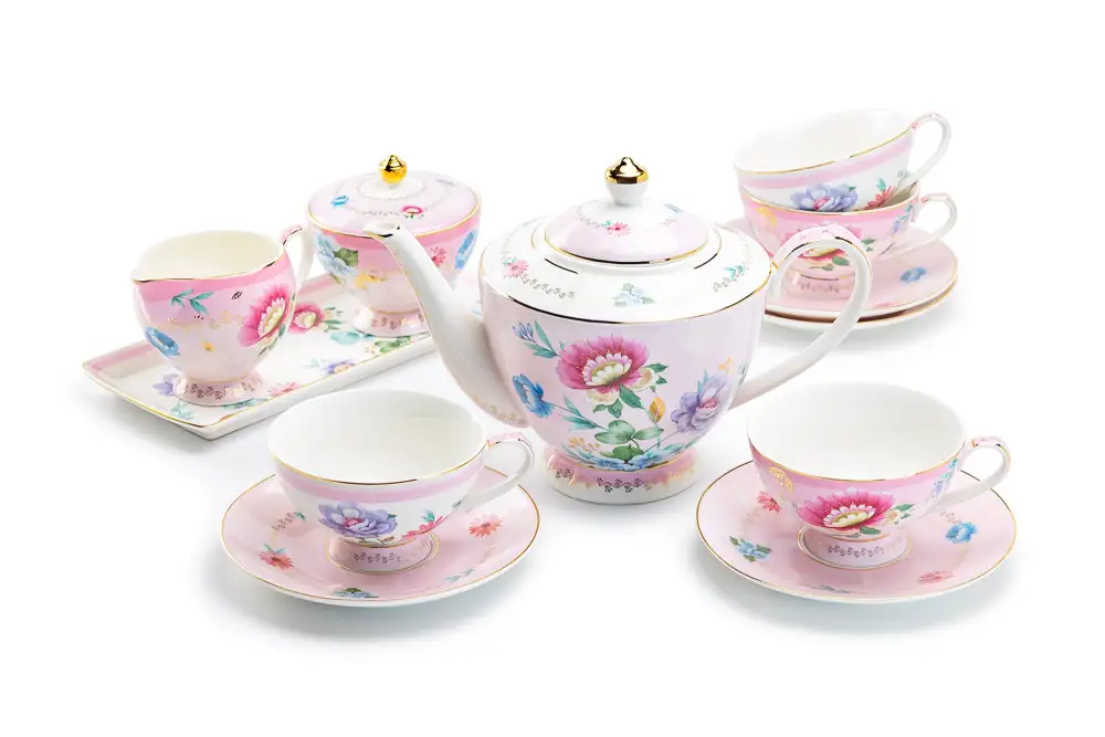 Flower Garden Porcelain Tea Set