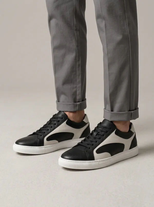 Men's Minimalist Colorblock Printed Casual Shoes