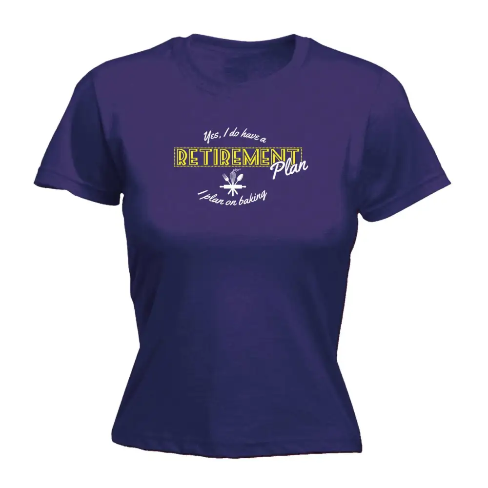 Baking Plan Graphic Fitted Tee