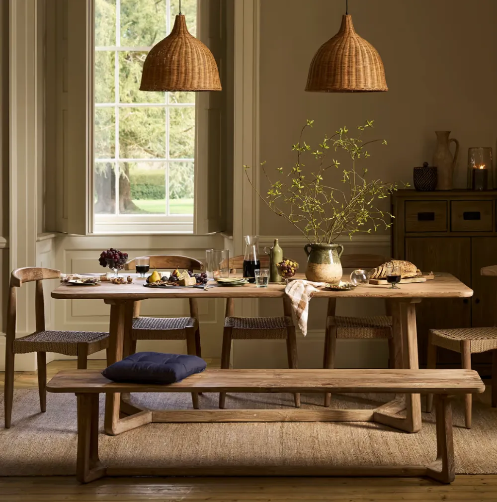 Teak Rustic Dining Table