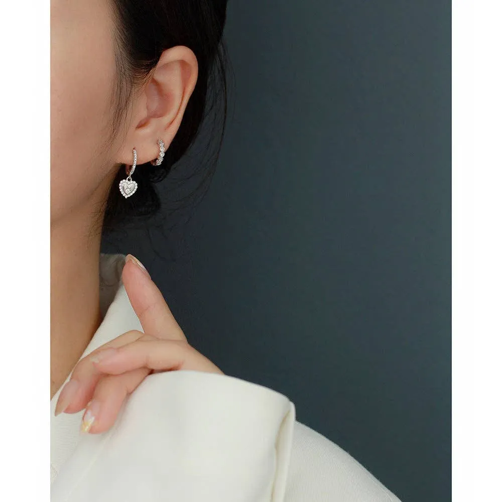 Heart Hoop Earrings