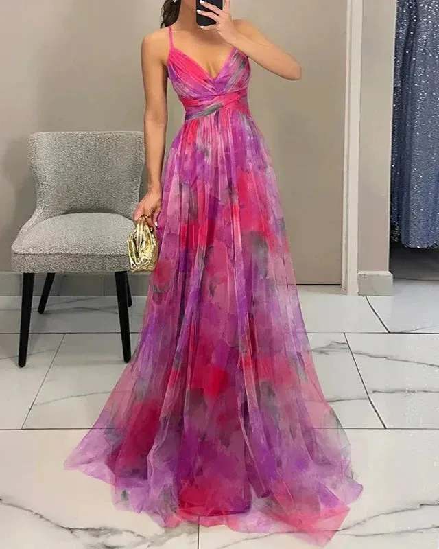 Elegant Floral Maxi Dress