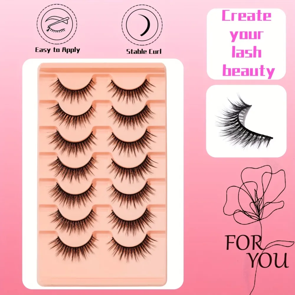 Sleek Long False Eyelashes