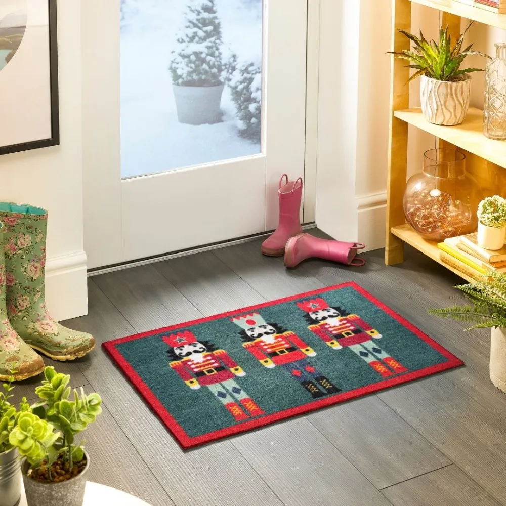 Nutcracker Motif Door Mat