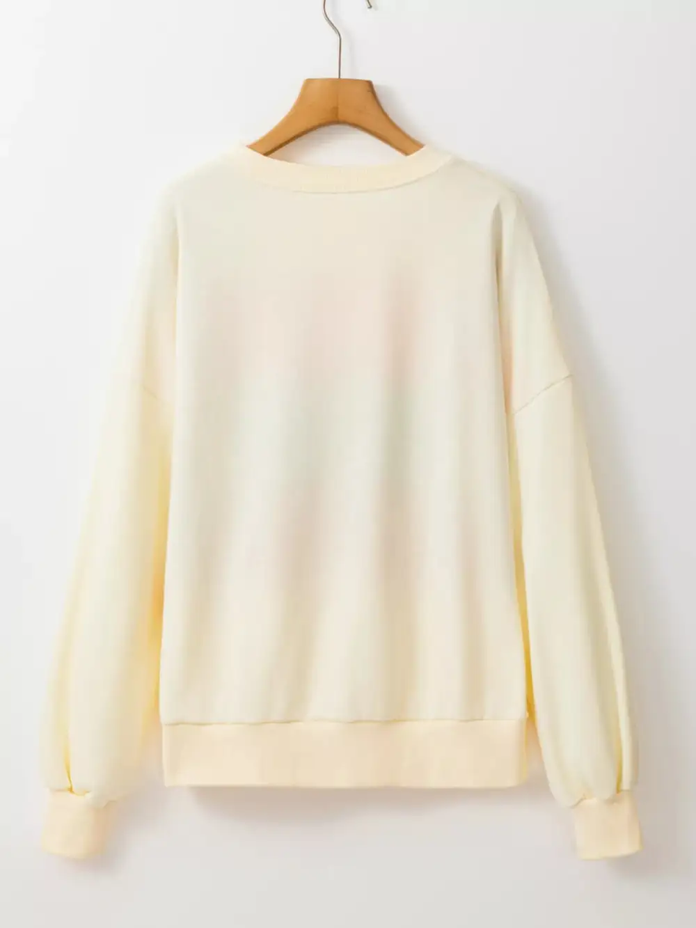 Drop Shoulder Crew Neck Color Block Sweatshirt