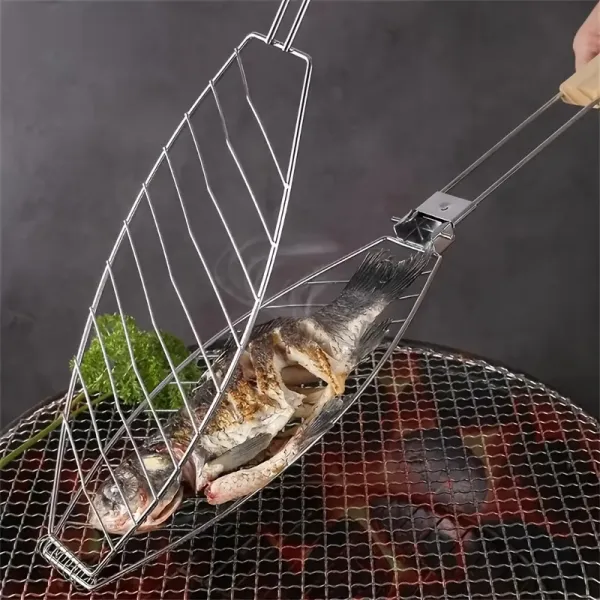 Stainless Steel Fish Grill Basket