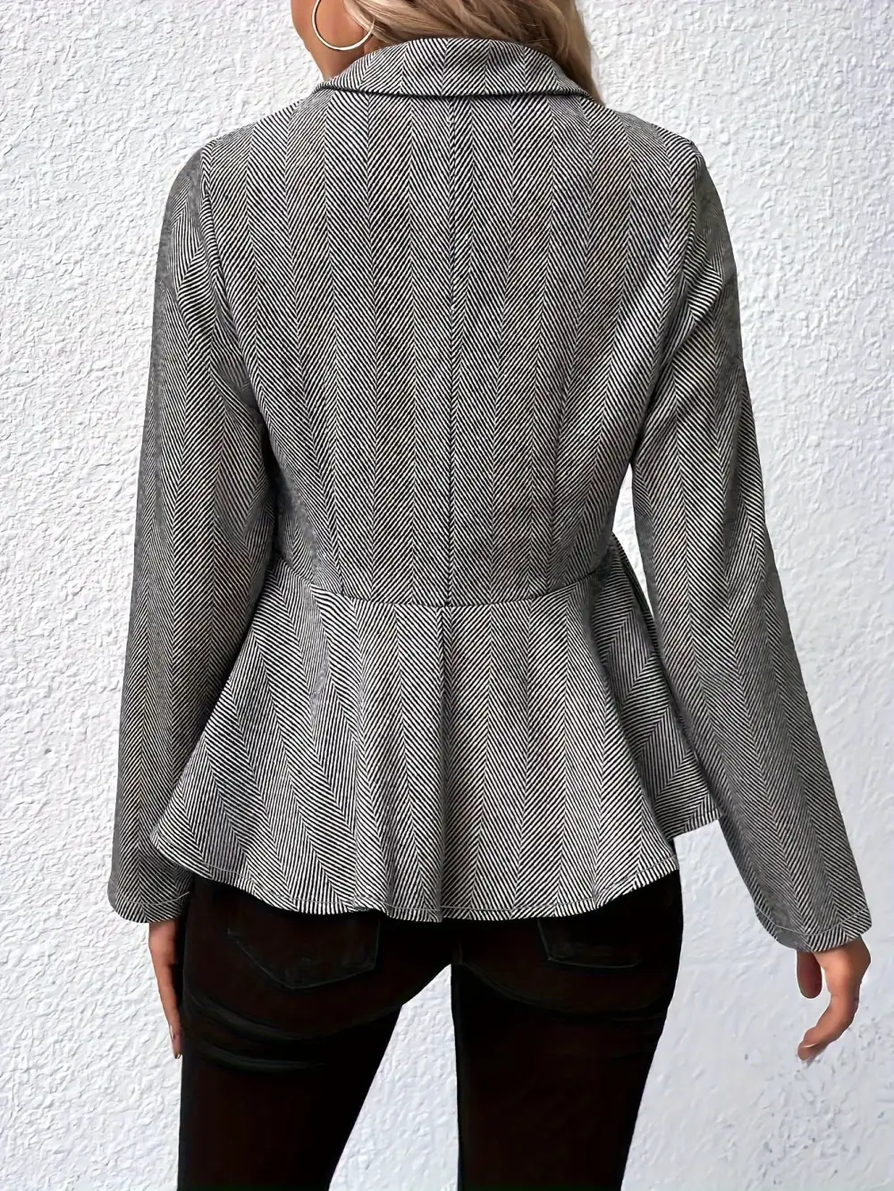 Plus Size Peplum Jacket