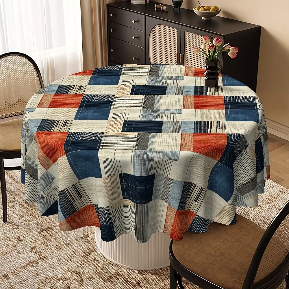 Geometric Patchwork Tablecloth