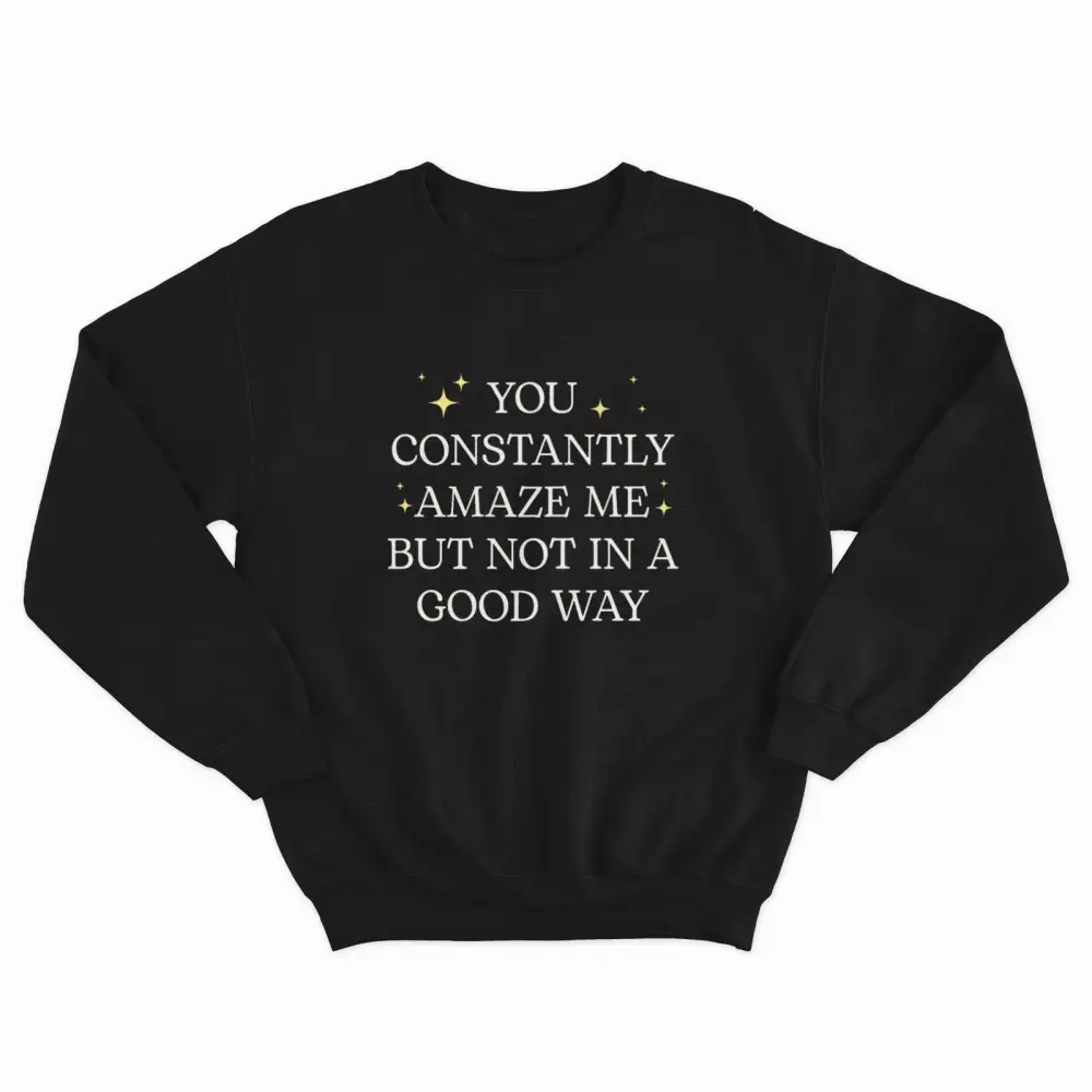 Amazing Style Fleece Crew Neck Sweatshirt
