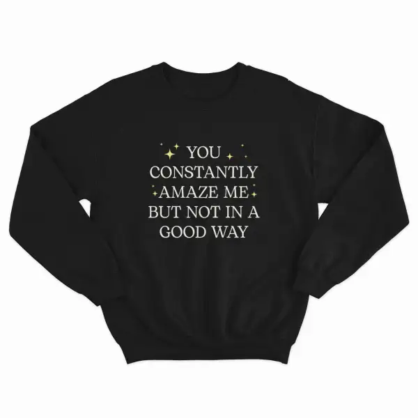 Amazing Style Fleece Crew Neck Sweatshirt