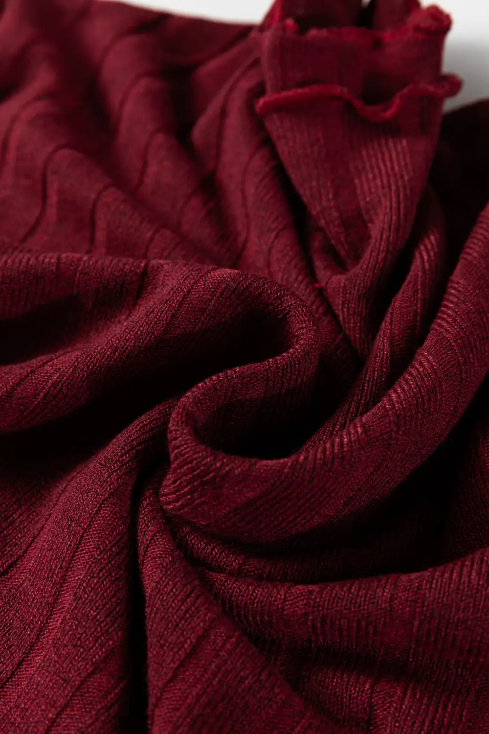 Polished Detail Patchwork Ribbed Knit Mini Dress