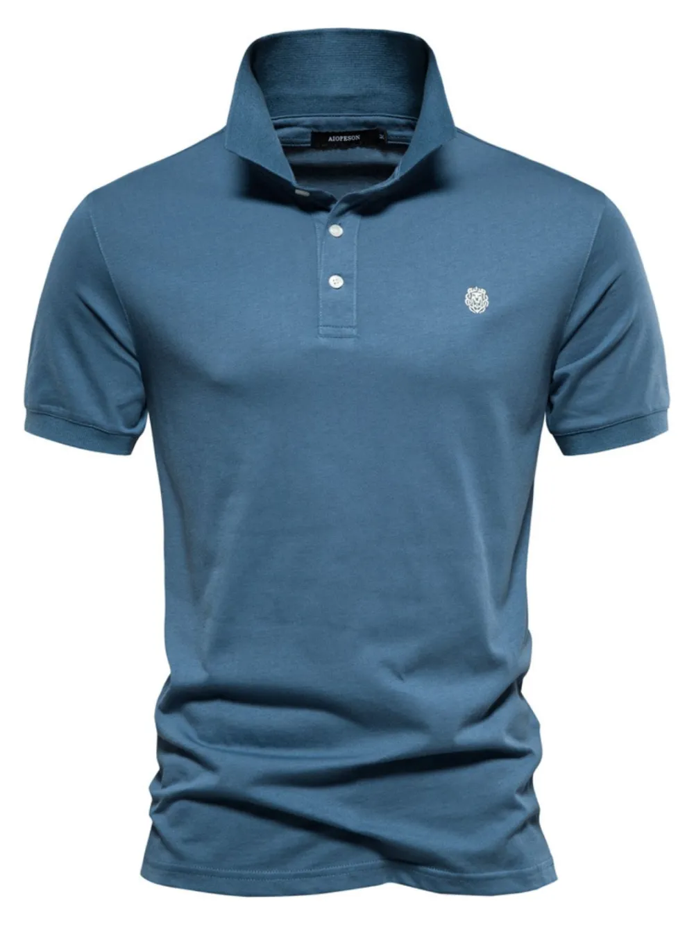 Loose Fit Collared Short Sleeve Polo Shirt