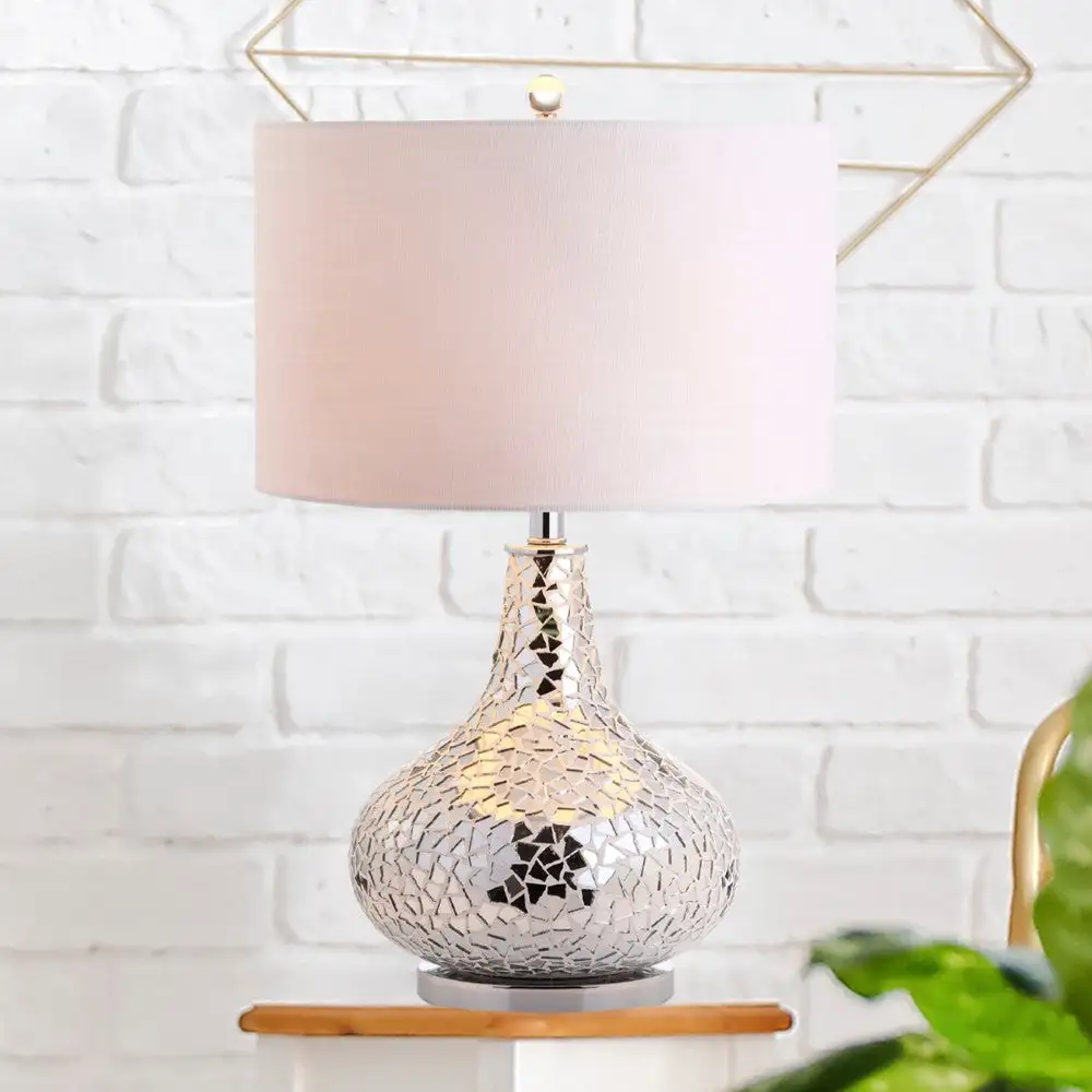Mirrored Mosaic LED Table Lamp