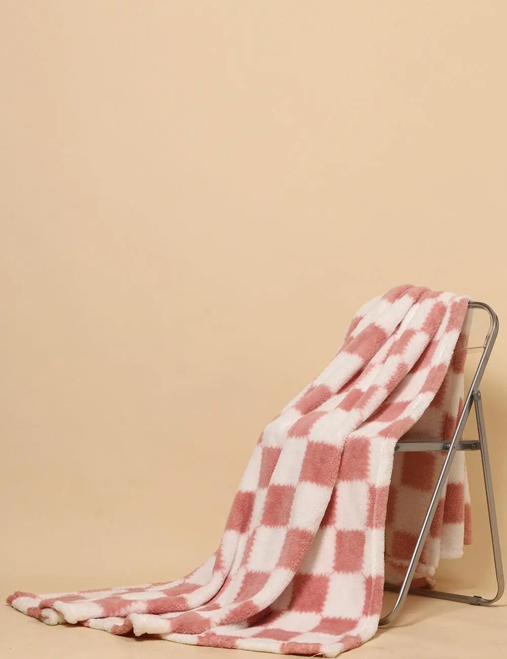 Soft Color Block Fleece Blanket