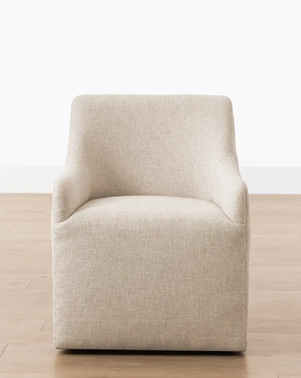 Upholstered Linen Office Chair
