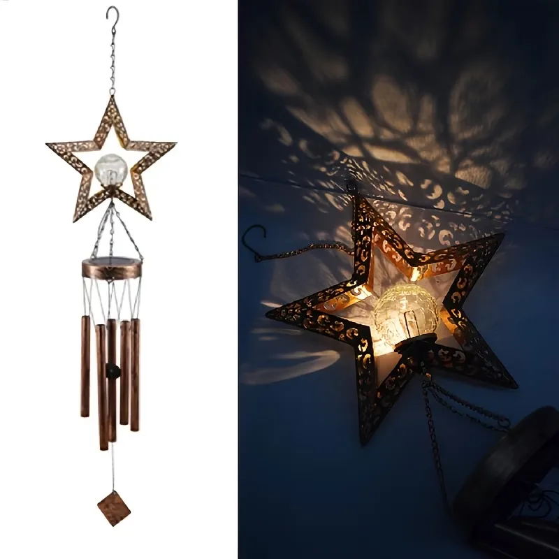 Solar Star Wind Chime Light