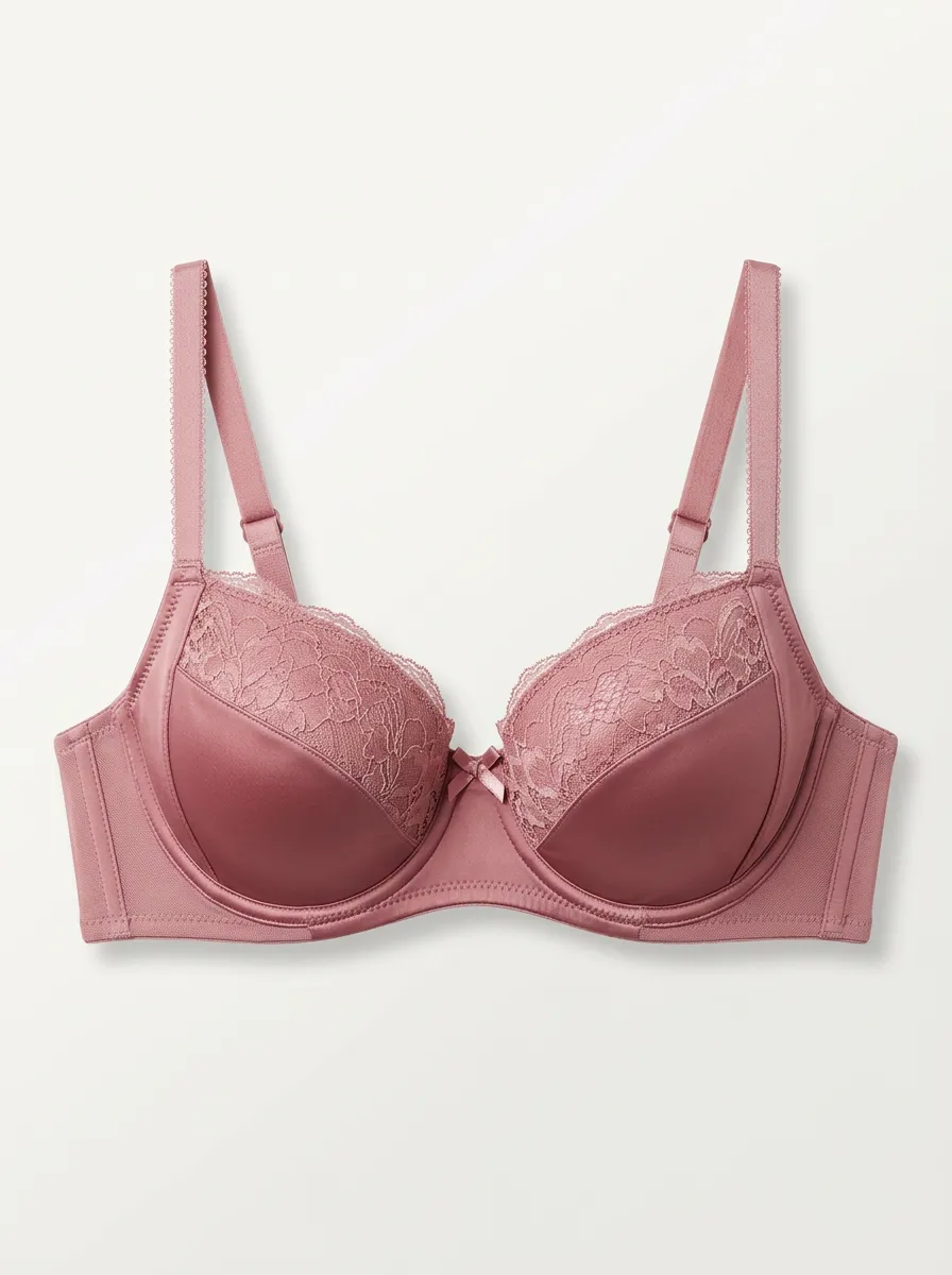 Soft-Look Underwire Lace Floral Essential Women's Bra