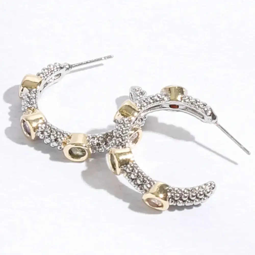 Artful Pearl-Inspired Hoop Earrings