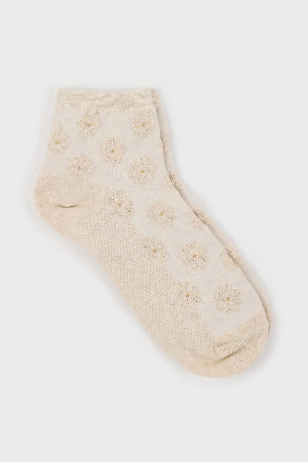 Floral Tuft Ankle Socks