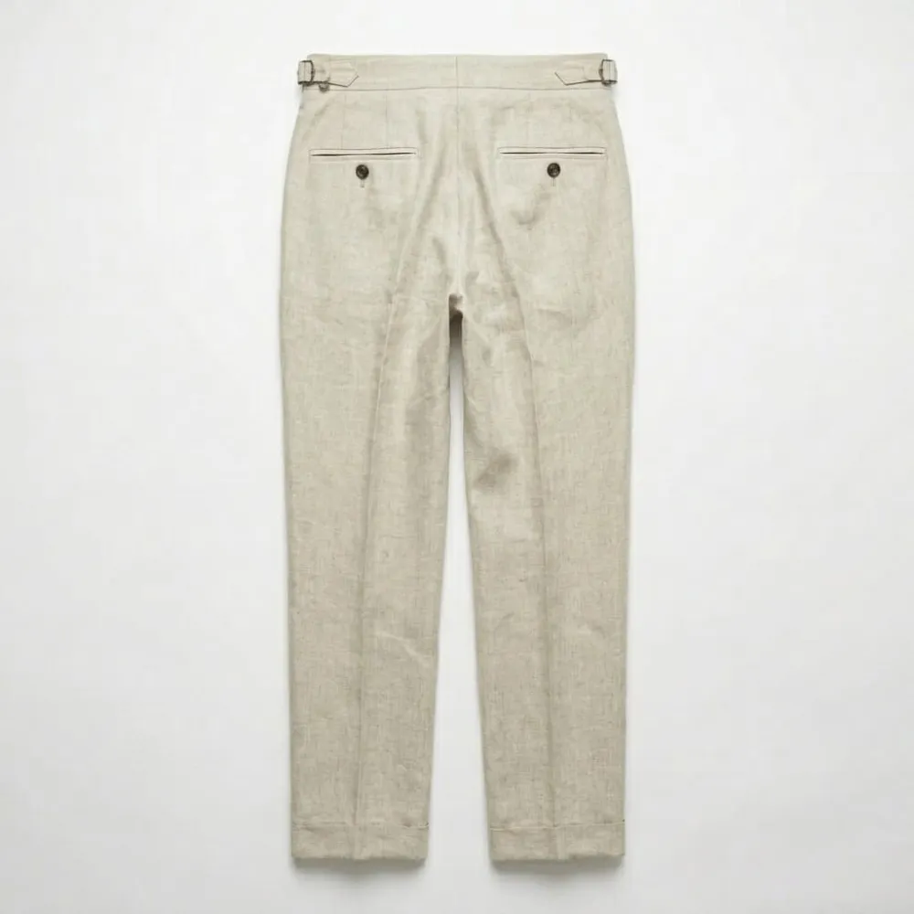 Tailored Linen Dress Trousers