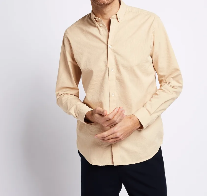 Seersucker Shirt Sand