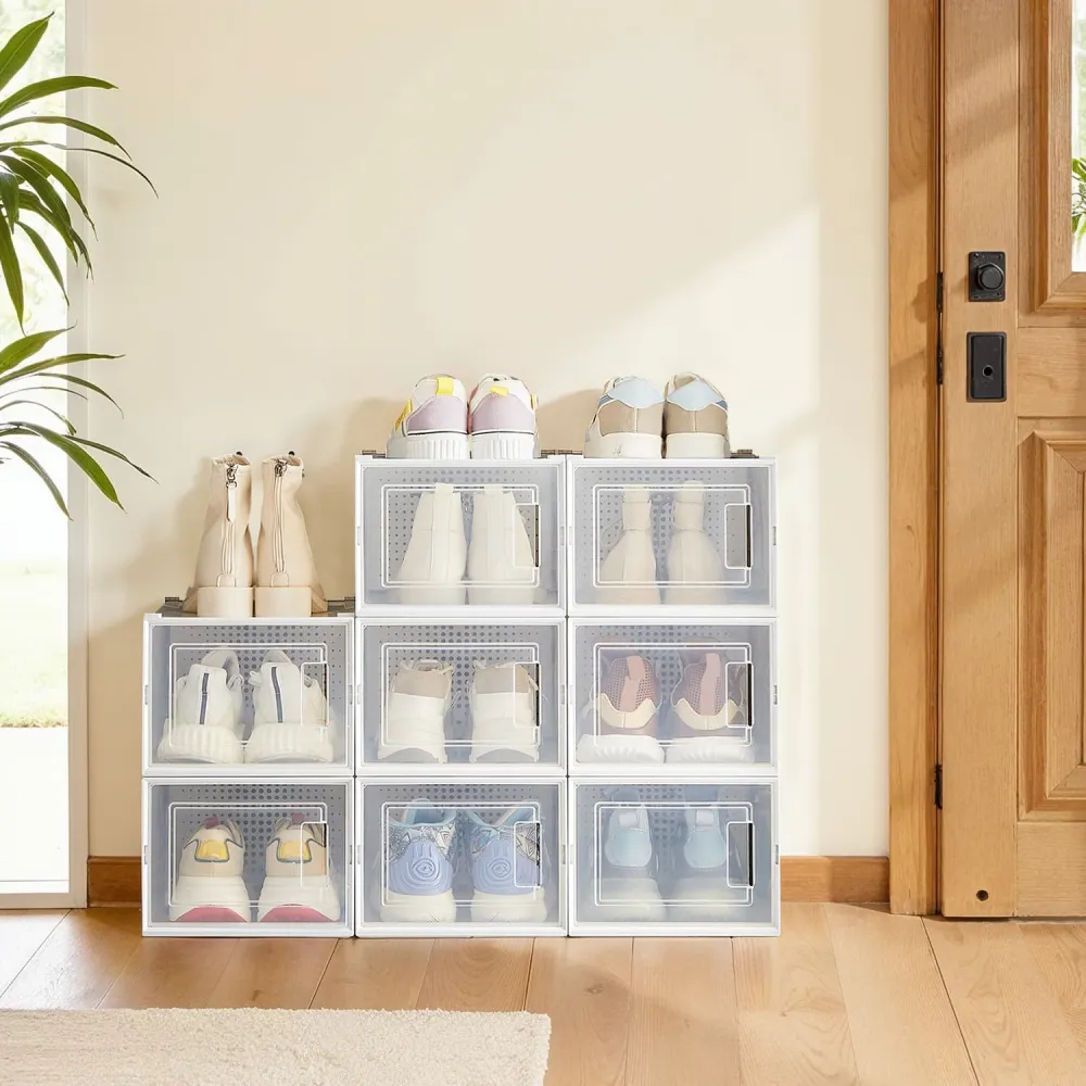 Everyday Stackable Foldable Front Opening Shoe Storage Box
