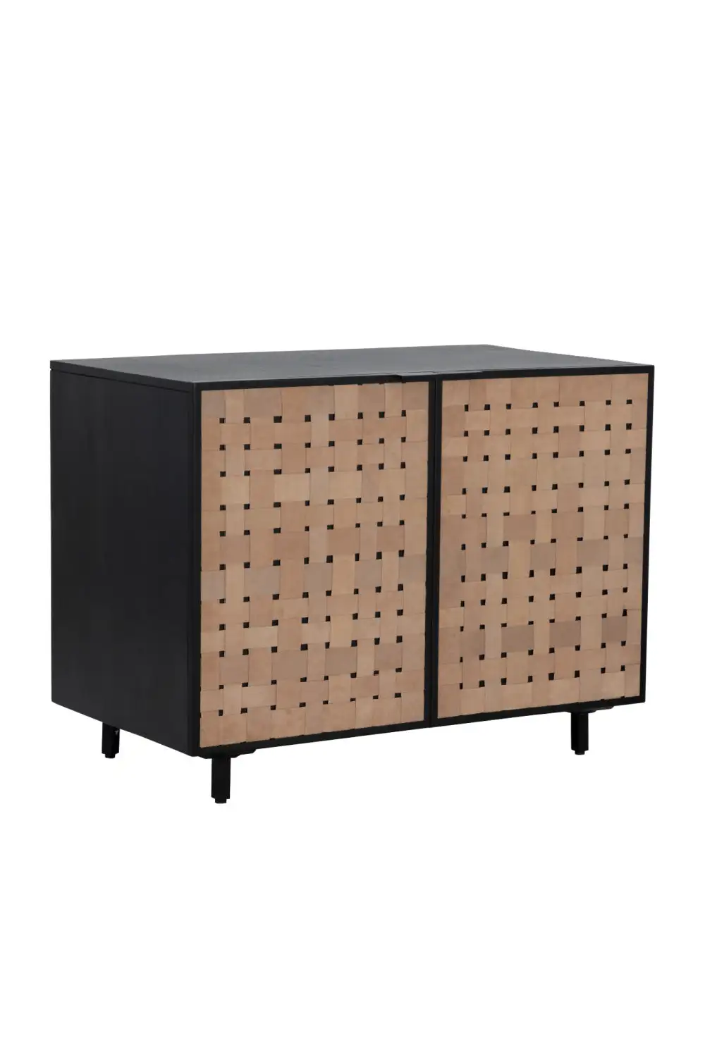 Sueded Tan Leather Sideboard