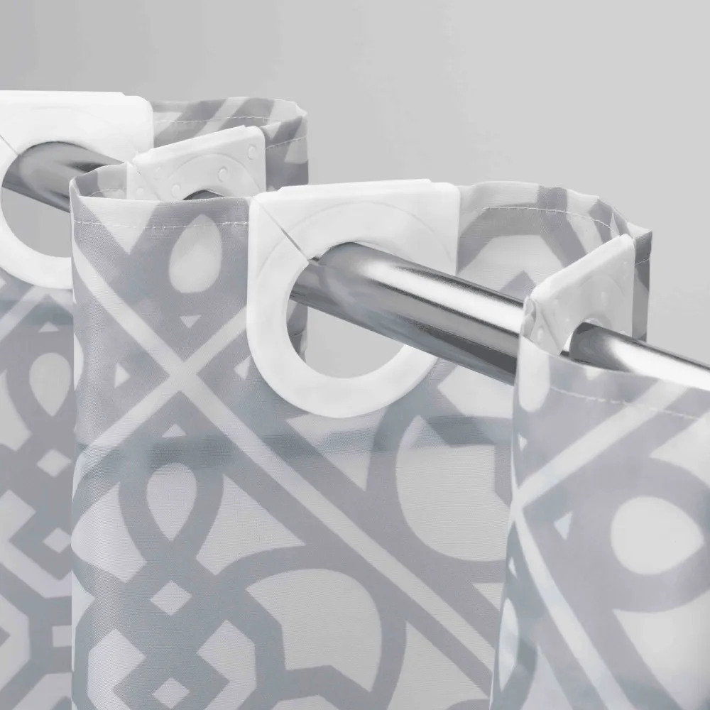 Patterned Fabric Shower Curtain