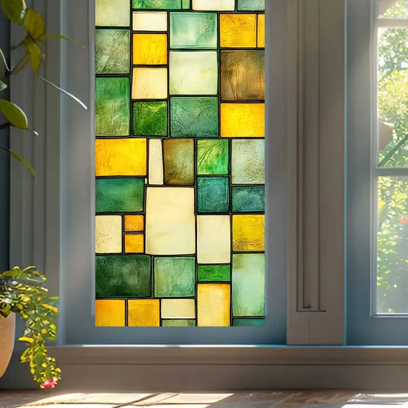 Retro Mosaic Window Decal
