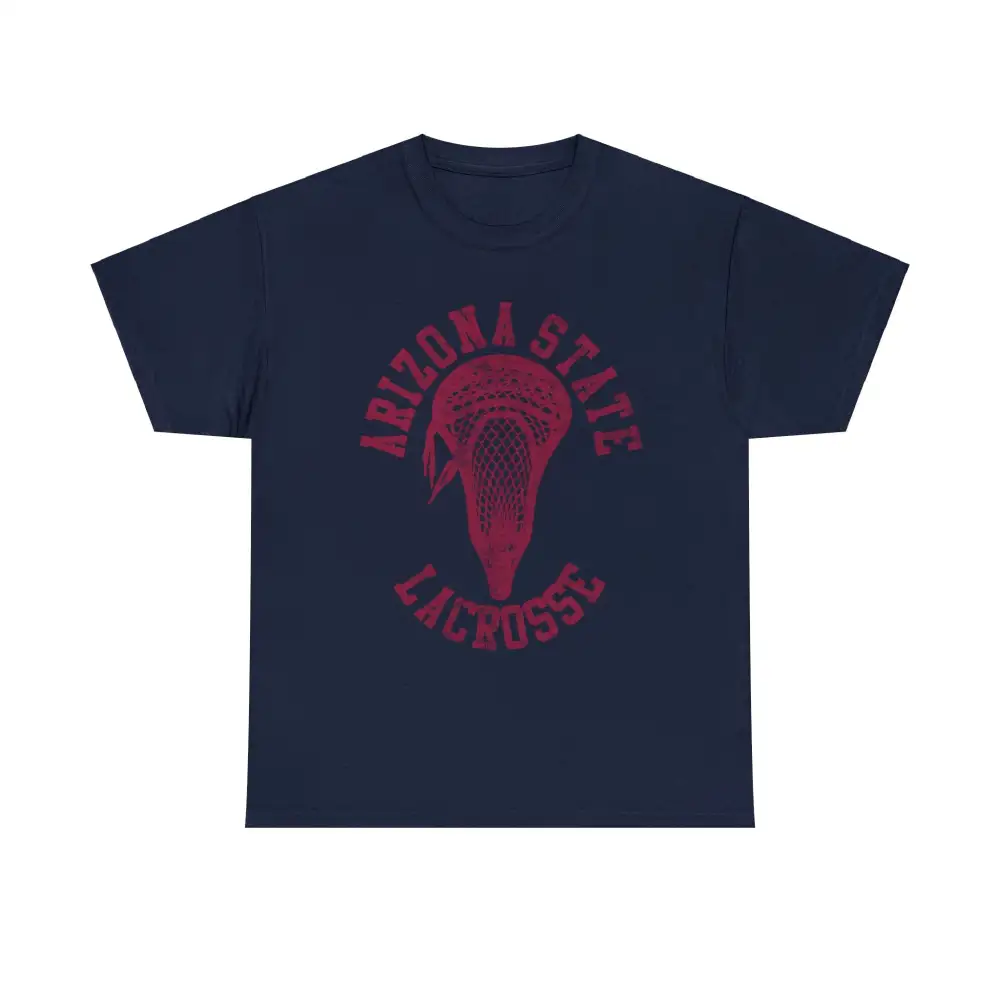 Arizona State Lacrosse With Maroon Lacrosse Head Shirt