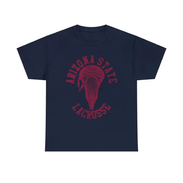 Arizona State Lacrosse With Maroon Lacrosse Head Shirt