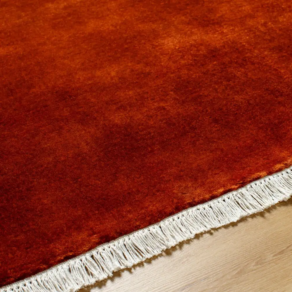 Hand-Loomed Wool Fringe Table Runner