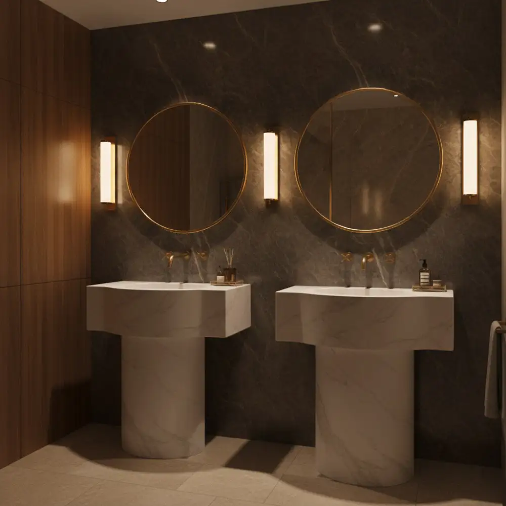 Handcrafted Oval Brass Wall Mirror
