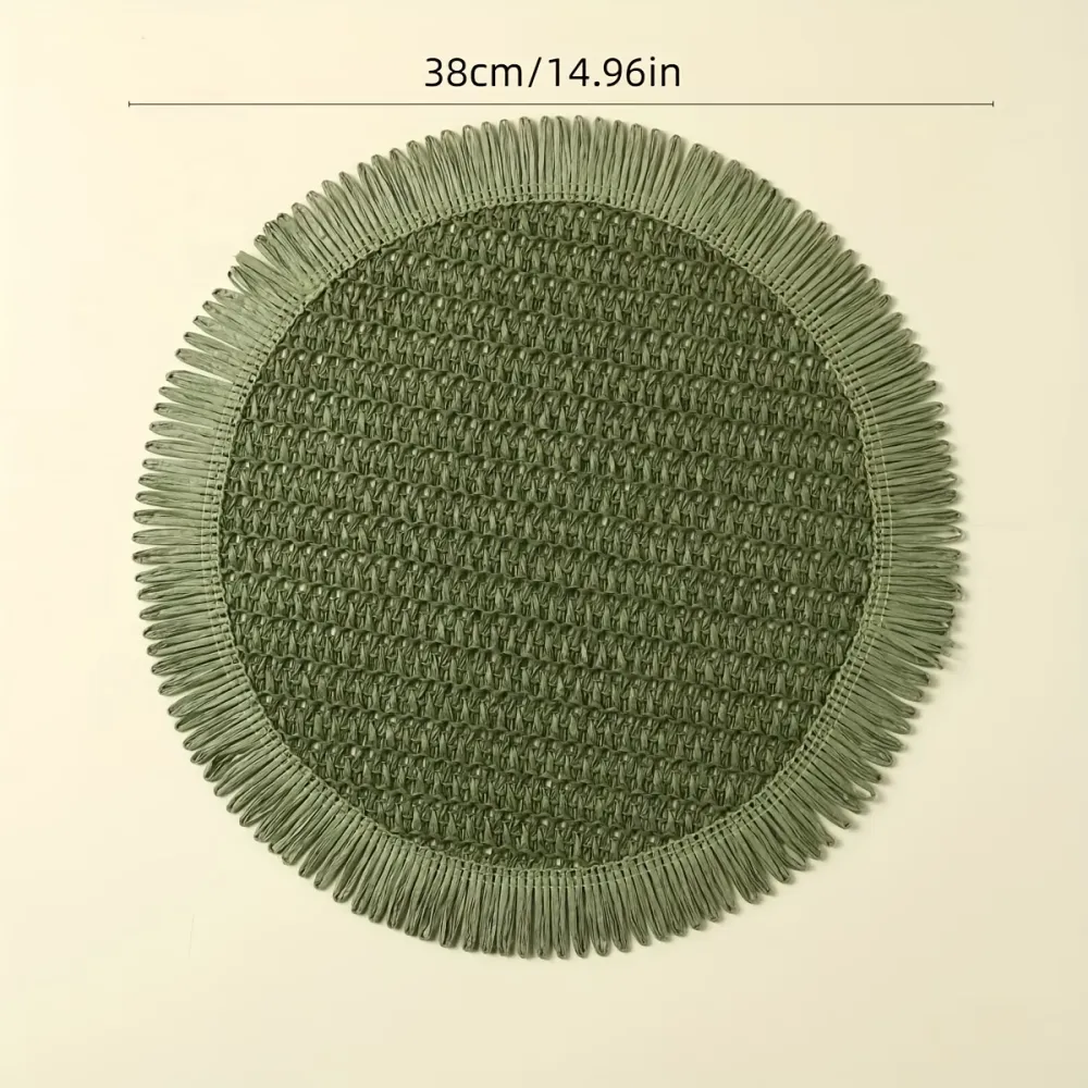 Round Fringe Placemats