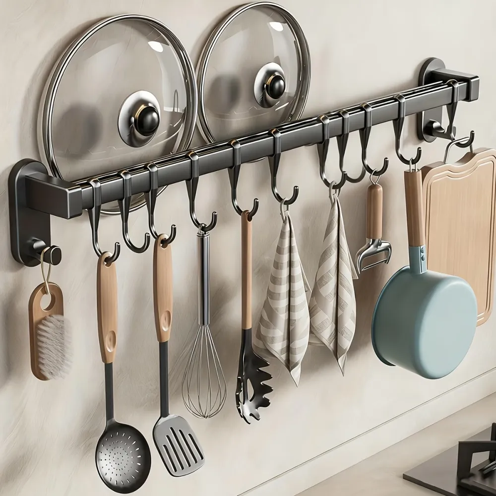 Wall-Mounted Utensil Rack