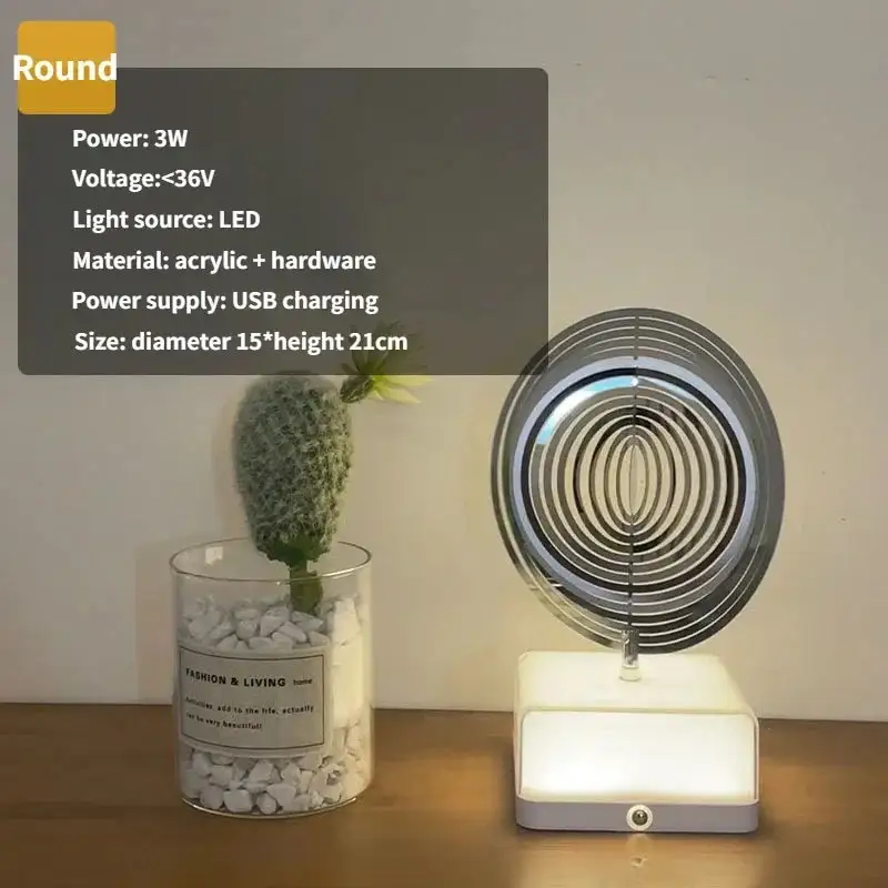 Metal Round Decorative Table Lamp