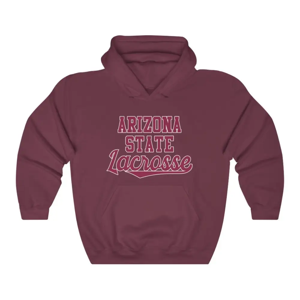 Clean Lettering Lacrosse Graphic Pullover Hoodie