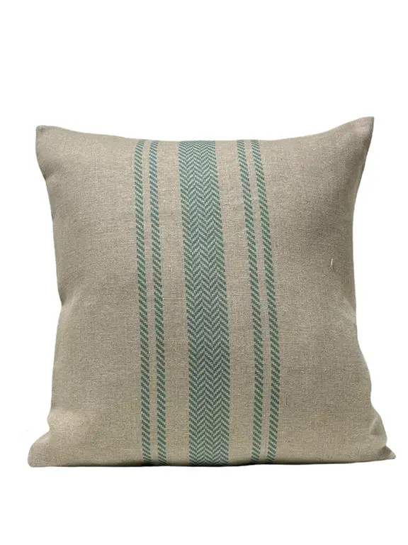 Striped Cotton Throw Pillow