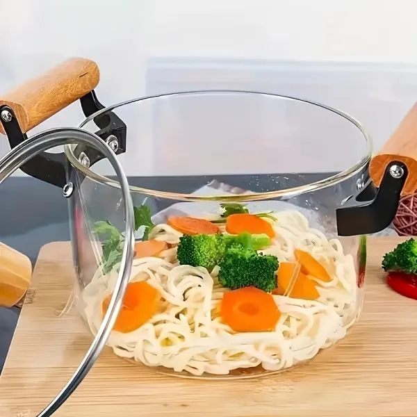 Heat-Resistant Glass Cooking Pot