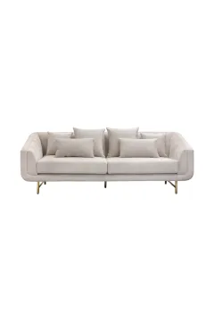 Modern Channel-Back Sofa