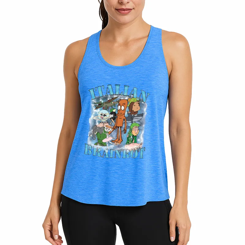Brainrot Humor Athletic Tank