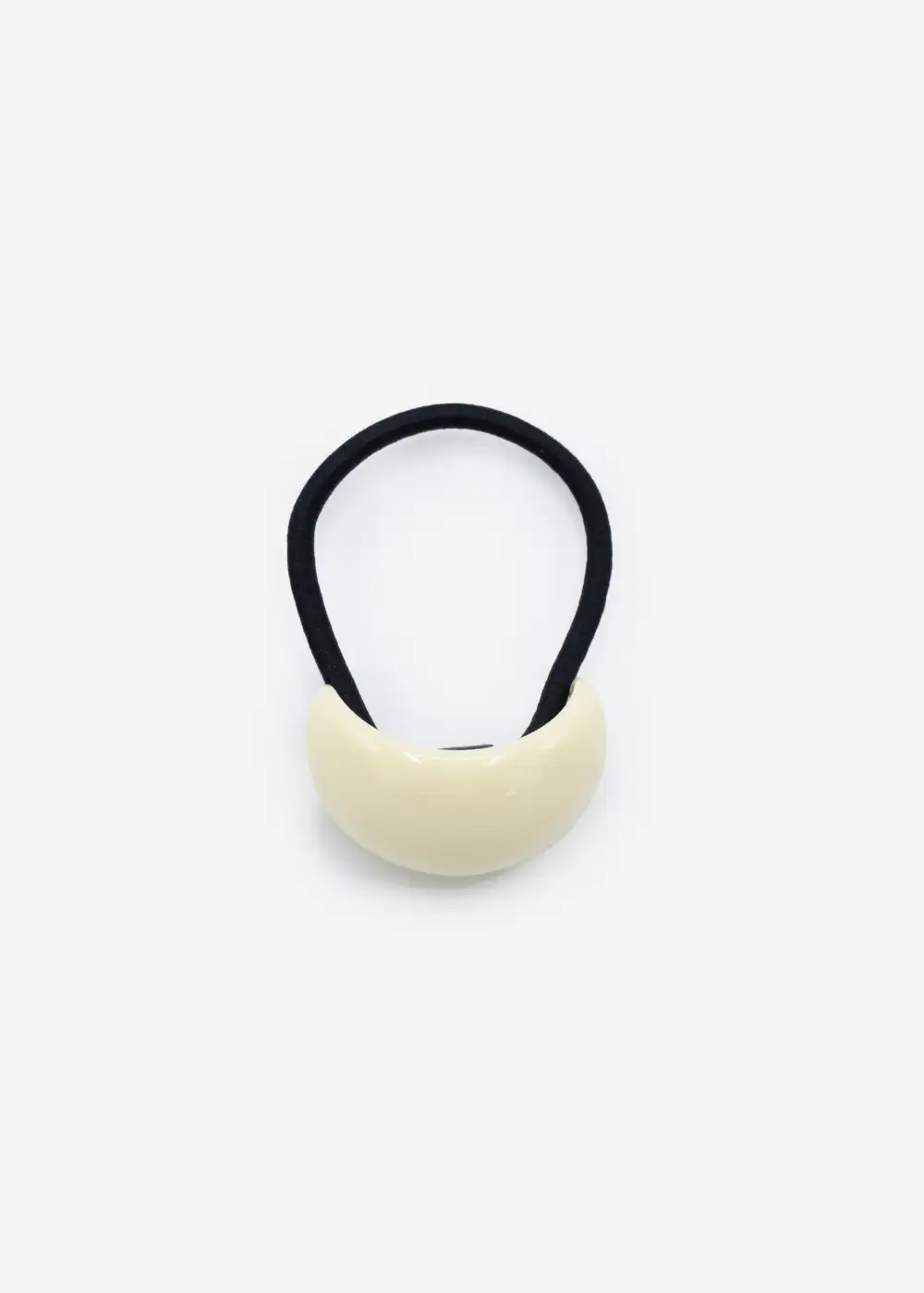 White Curved Hair Tie
